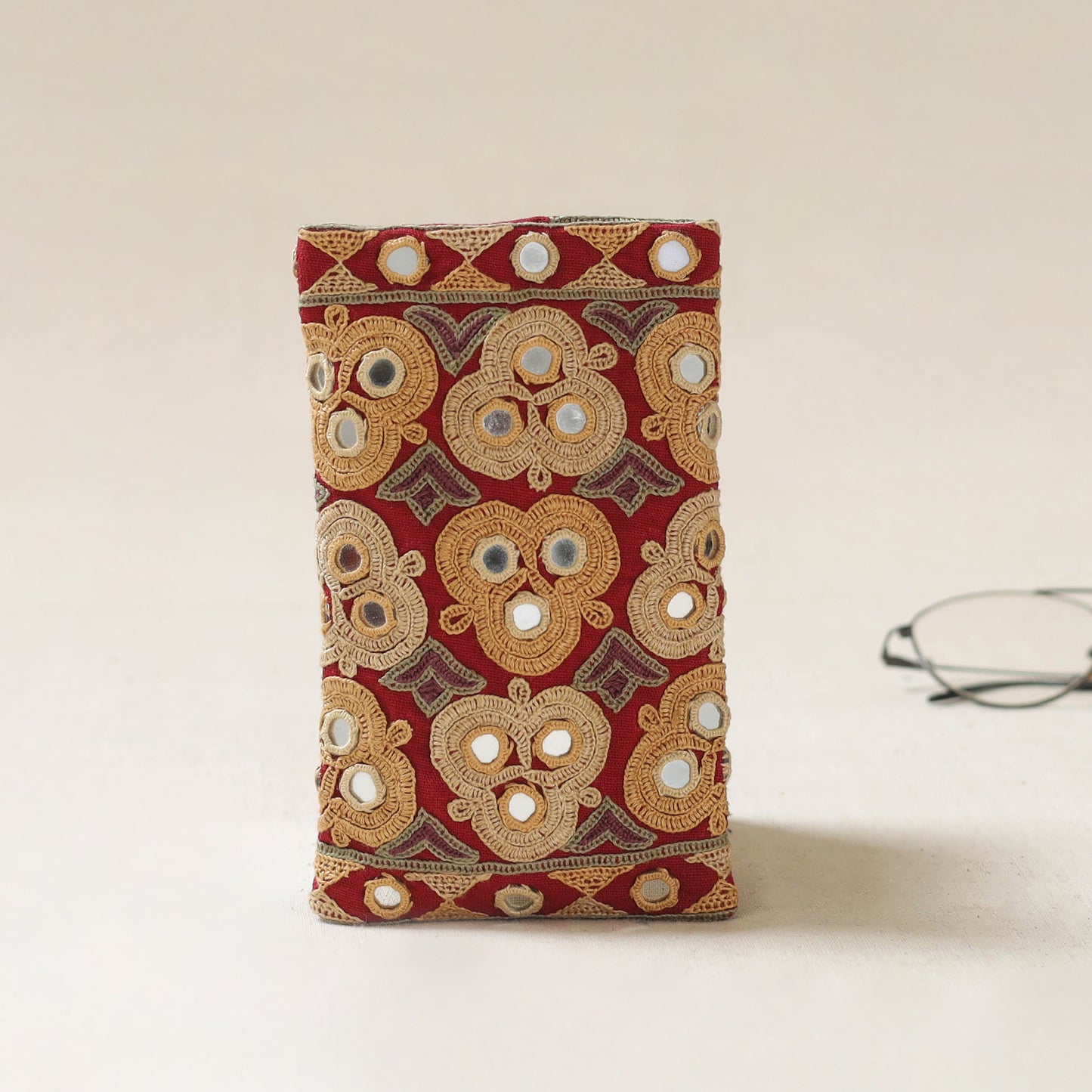 Kutch Ahir Hand Embroidered Spectacle Pouch 63