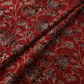 Red - Ajrakh Hand Block Print Natural Dyed Cotton Fabric 02