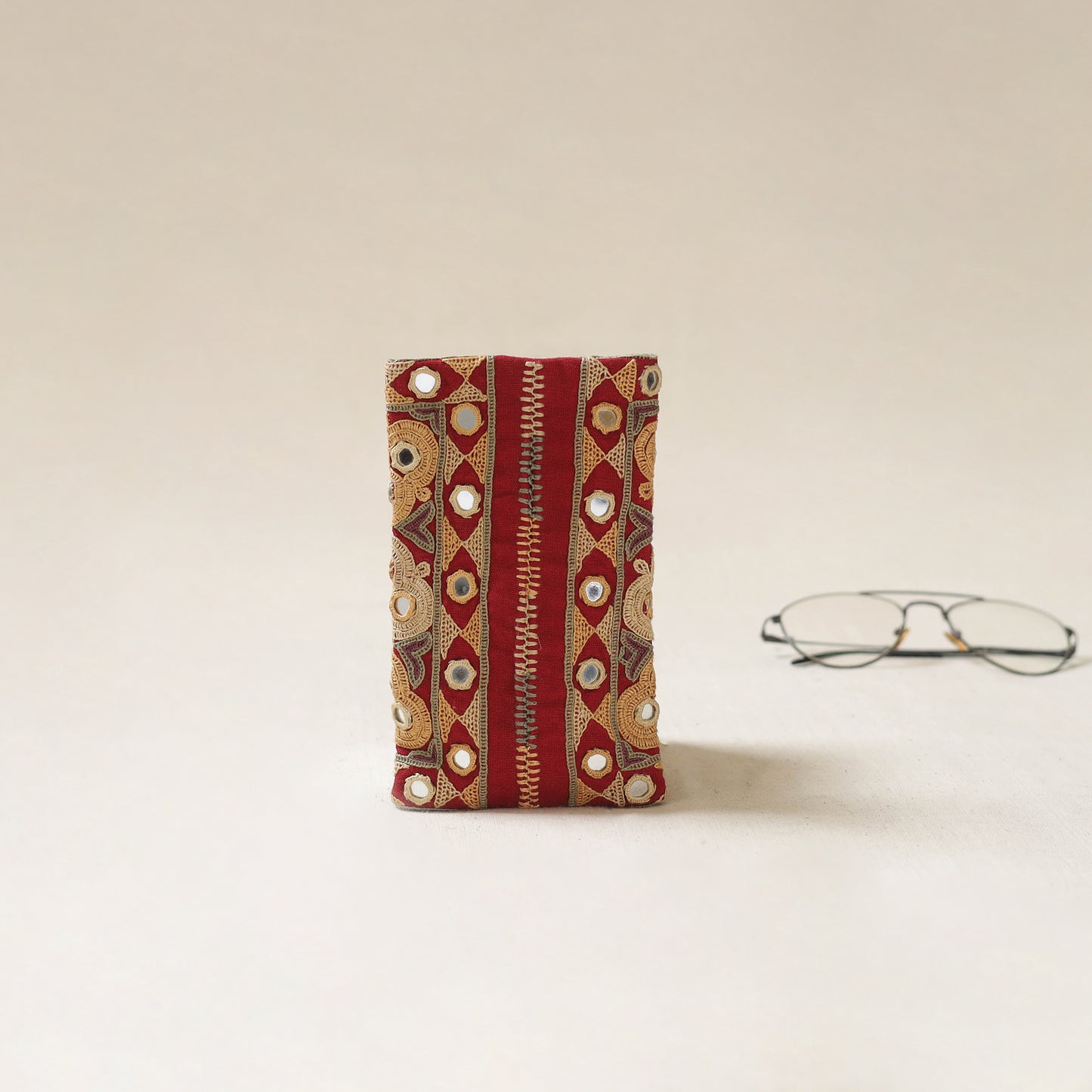 Kutch Ahir Hand Embroidered Spectacle Pouch 63