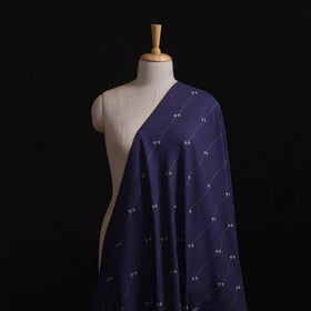 Blue - Prewashed Cotton Jacquard Fabric 19