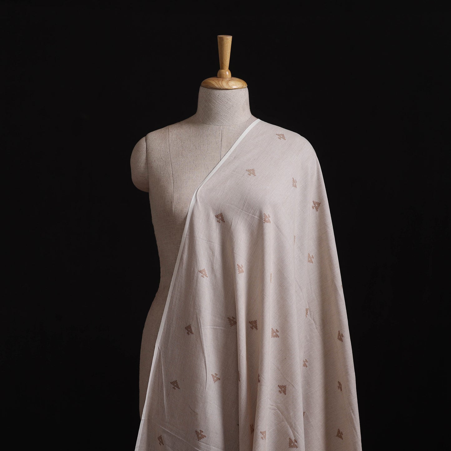 White - Prewashed Cotton Jacquard Fabric 15