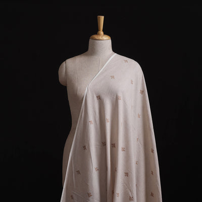 White - Prewashed Cotton Jacquard Fabric 15