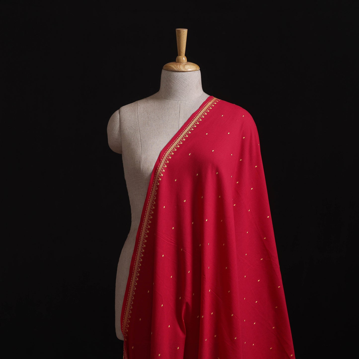 Red - Prewashed Cotton Jacquard Fabric 13