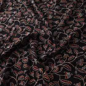 Black - Ajrakh Hand Block Print Natural Dyed Cotton Fabric 09