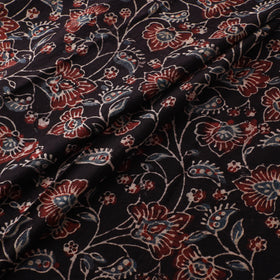 Black - Ajrakh Hand Block Print Natural Dyed Cotton Fabric 11