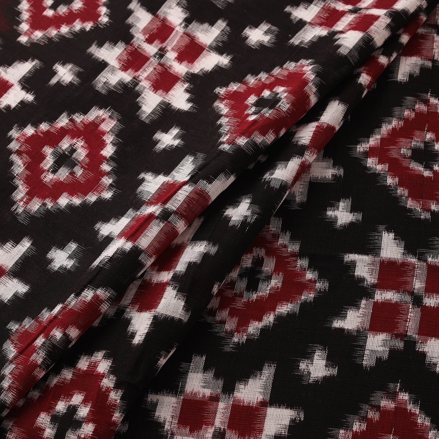 Telia Rumal Pure Handwoven Cotton Pochampally Double Ikat Fabric 05
