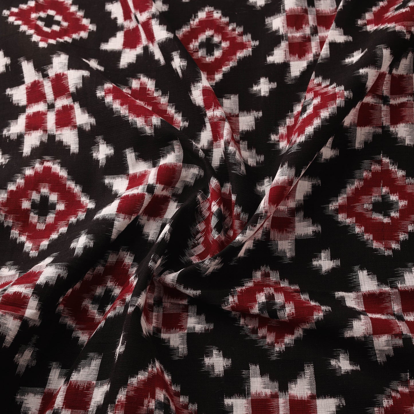 Telia Rumal Pure Handwoven Cotton Pochampally Double Ikat Fabric 05