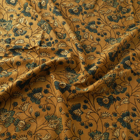 Yellow - Ajrakh Hand Block Print Natural Dyed Cotton Fabric 16