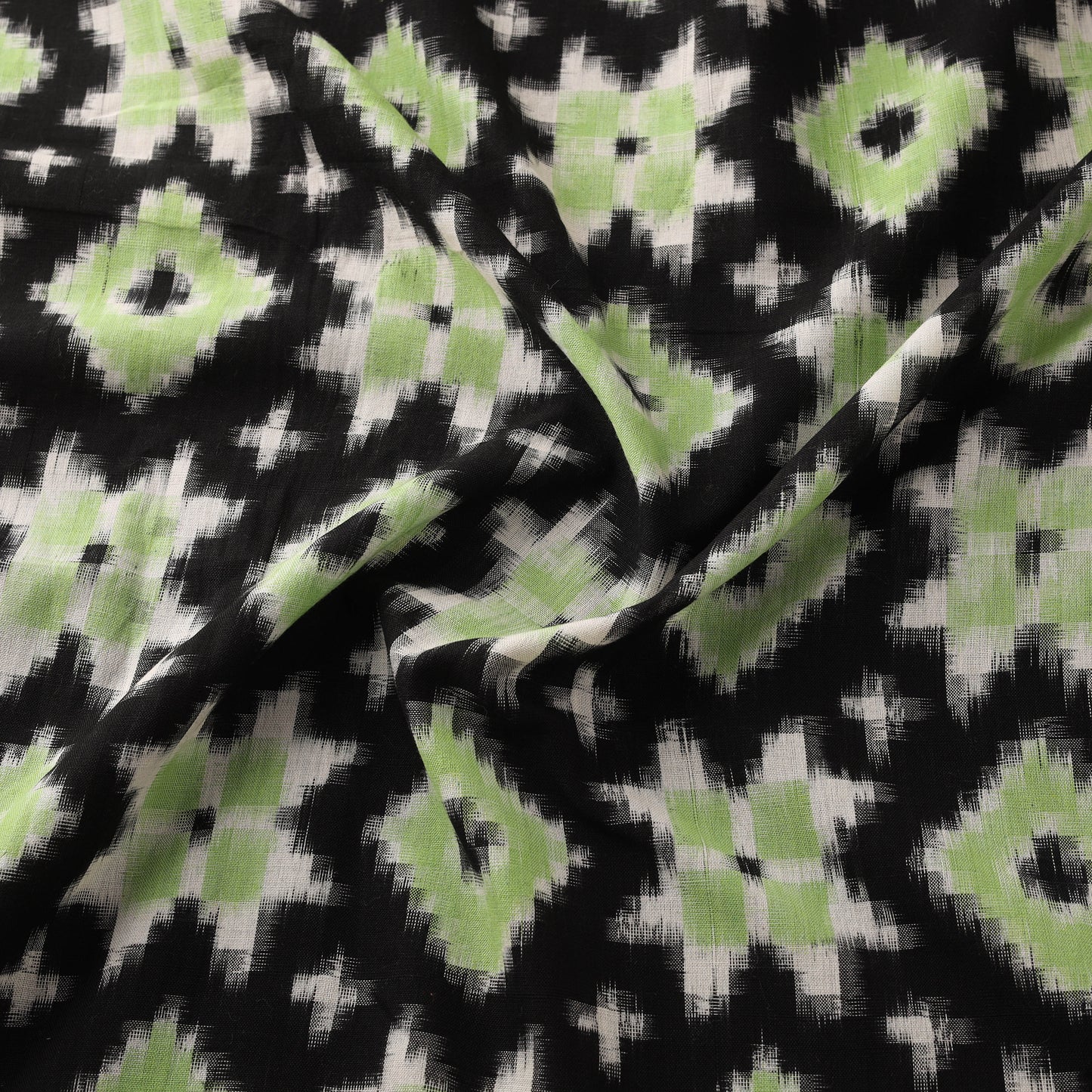 Telia Rumal Pure Handwoven Cotton Pochampally Double Ikat Fabric 08