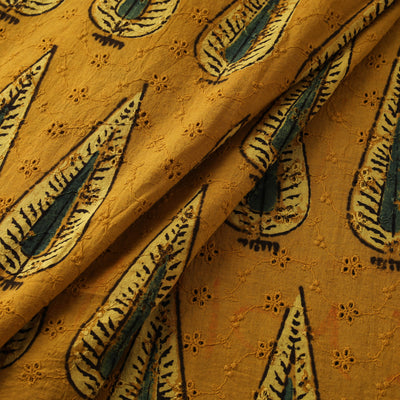 Ajrakh Hand Block Print Natural Dyed Cotton Hakoba Fabric 01