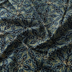 Blue - Ajrakh Hand Block Print Natural Dyed Cotton Fabric 18