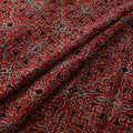 Red - Ajrakh Hand Block Print Natural Dyed Cotton Fabric 19