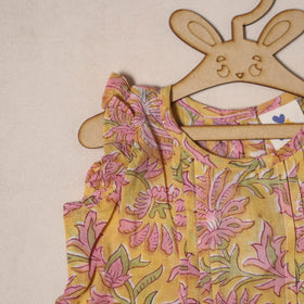 Pure Cotton Baby Girls Floral Print Top & Shorts (6-12 Months) 06