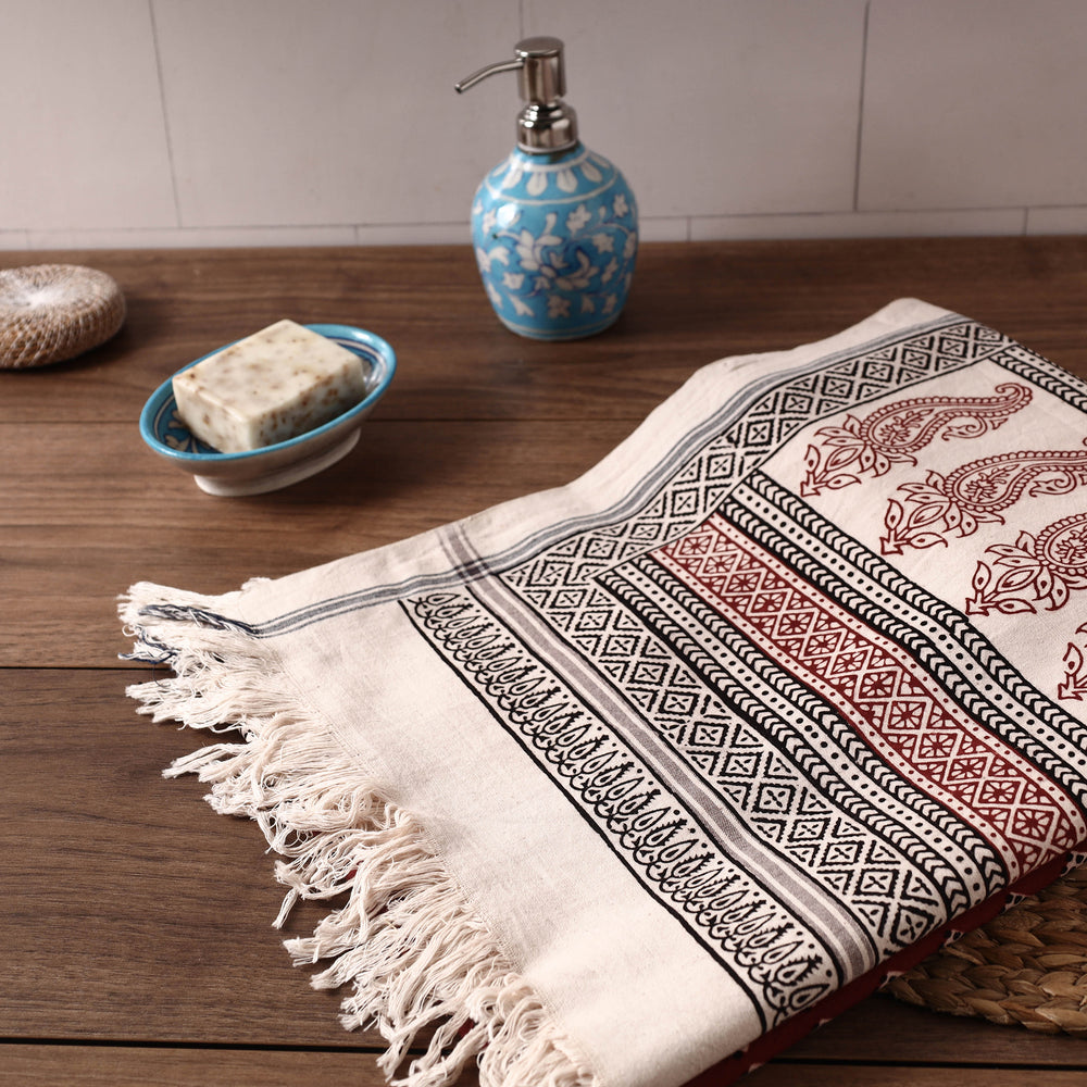 printed cotton towel