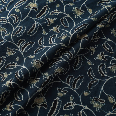 Blue - Ajrakh Hand Block Print Natural Dyed Cotton Fabric 26
