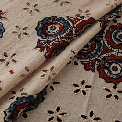 Ajrakh Hand Block Print Natural Dyed Cotton Hakoba Fabric 05