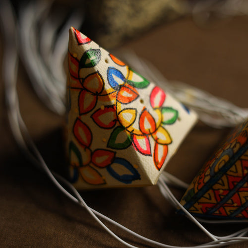 Handpainted Tholu Bommalata Leather Fairy Lights Cones