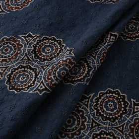 Ajrakh Hand Block Print Natural Dyed Cotton Hakoba Fabric 07