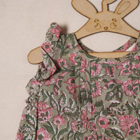 Pure Cotton Baby Girls Floral Print Top & Shorts (6-12 Months) 07