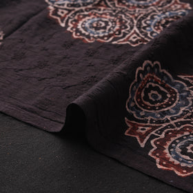 Ajrakh Hand Block Print Natural Dyed Cotton Hakoba Fabric 09