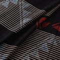 Black - Ajrakh Hand Block Print Natural Dyed Cotton Fabric 37