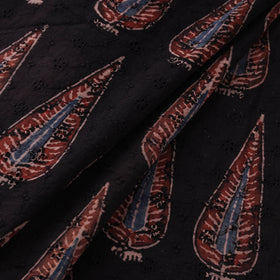 Ajrakh Hand Block Print Natural Dyed Cotton Hakoba Fabric 11