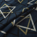 Blue - Ajrakh Hand Block Print Natural Dyed Cotton Fabric 40