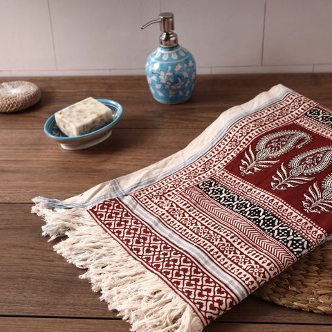 printed cotton towel