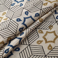 white - Ajrakh Hand Block Print Natural Dyed Cotton Fabric 41