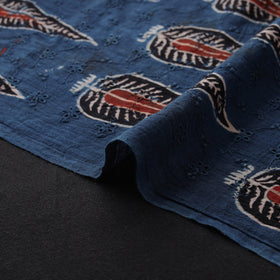 Ajrakh Hand Block Print Natural Dyed Cotton Hakoba Fabric 13