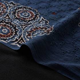 Ajrakh Hand Block Print Natural Dyed Cotton Hakoba Fabric 14
