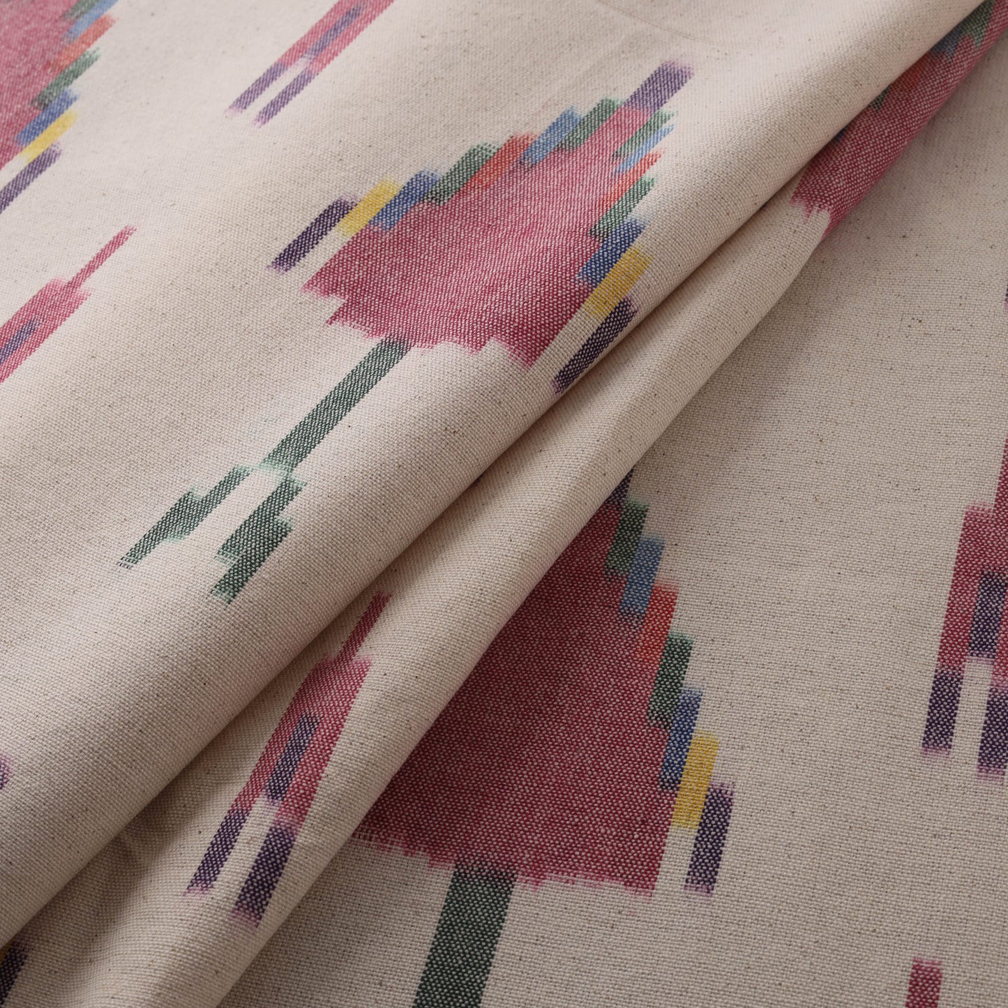 Pochampally Central Asian Ikat Pure Cotton Fabric 07