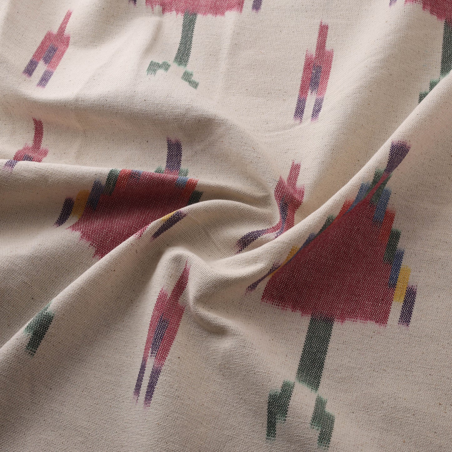 Pochampally Central Asian Ikat Pure Cotton Fabric 07