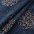 Ajrakh Hand Block Print Natural Dyed Cotton Hakoba Fabric 16