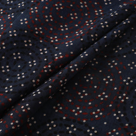 Black - Ajrakh Hand Block Print Natural Dyed Cotton Fabric 51