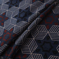Blue - Ajrakh Hand Block Print Natural Dyed Cotton Fabric 52