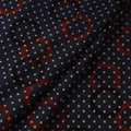 Black - Ajrakh Hand Block Print Natural Dyed Cotton Fabric 57