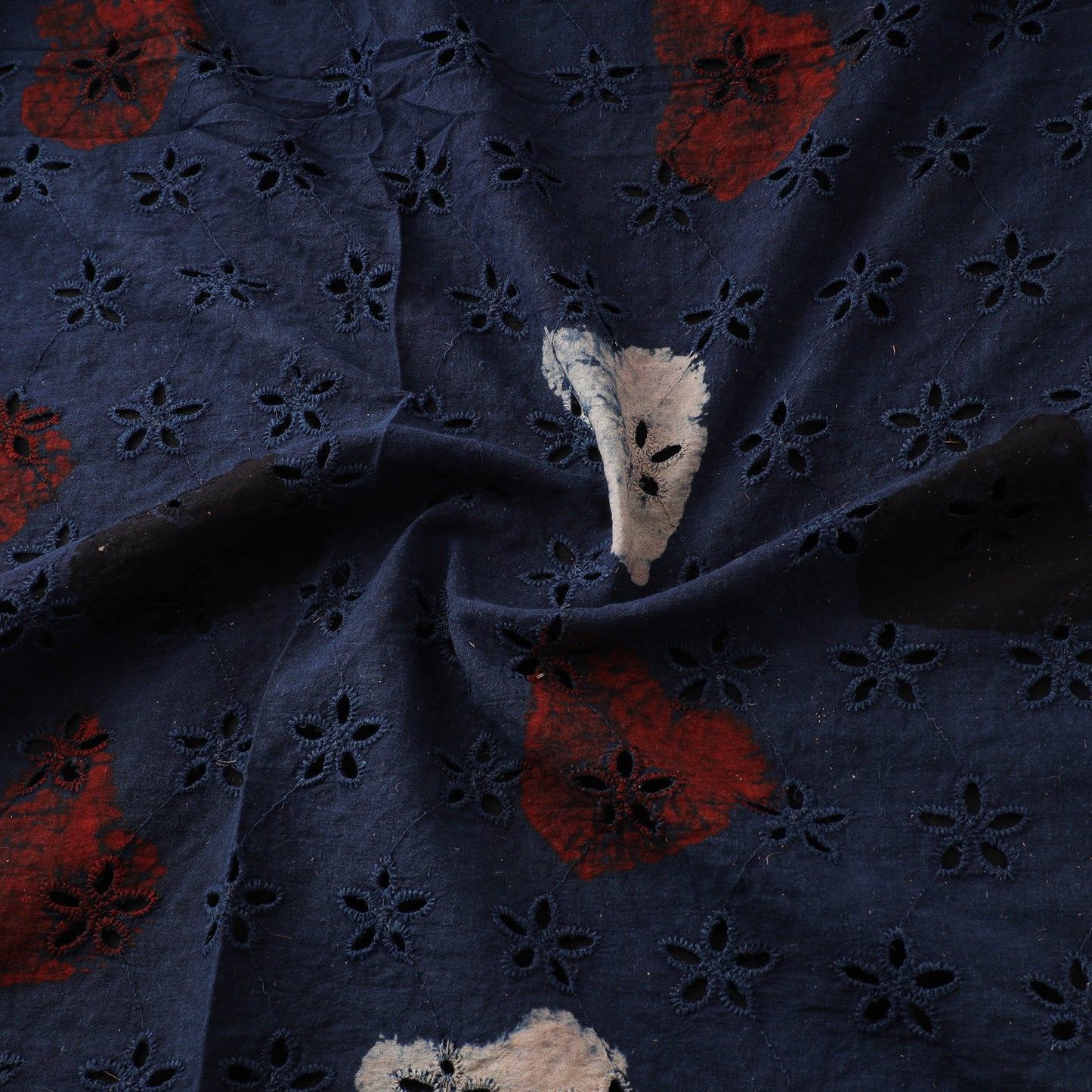 Ajrakh Hand Block Print Natural Dyed Cotton Hakoba Fabric 19