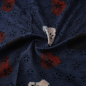Ajrakh Hand Block Print Natural Dyed Cotton Hakoba Fabric 19