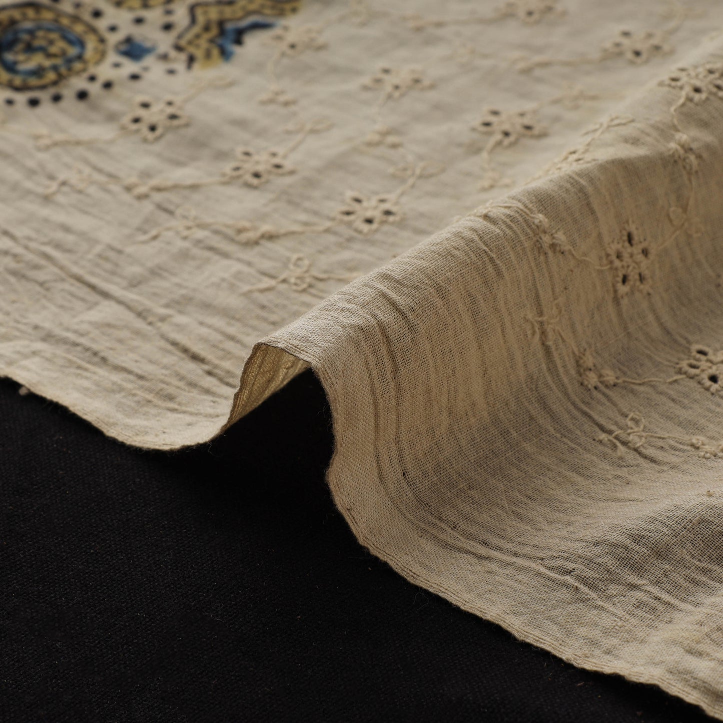Ajrakh Hand Block Print Natural Dyed Cotton Hakoba Fabric 20