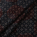 Black - Ajrakh Hand Block Print Natural Dyed Cotton Fabric 67