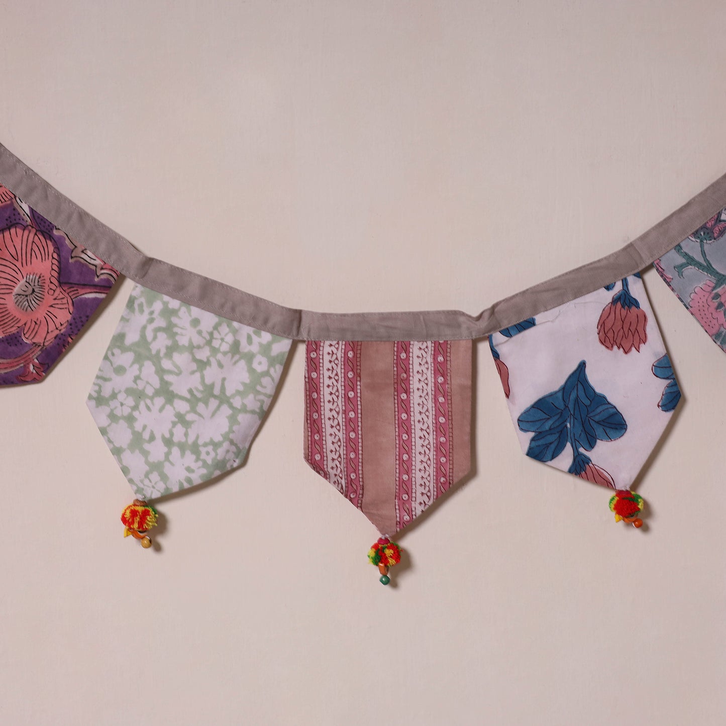 Multicolor - decorative handmade fabric toran 29