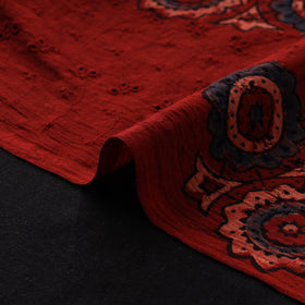 Ajrakh Hand Block Print Natural Dyed Cotton Hakoba Fabric 22