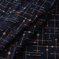 Blue - Ajrakh Hand Block Print Natural Dyed Cotton Fabric 63