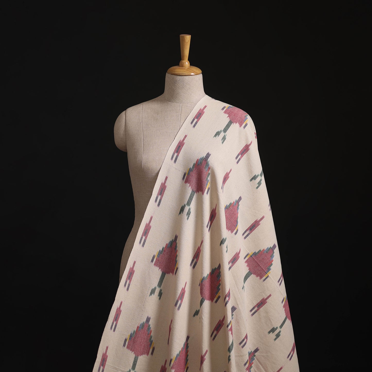 Pochampally Central Asian Ikat Pure Cotton Fabric 07