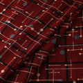 Red - Ajrakh Hand Block Print Natural Dyed Cotton Fabric 64