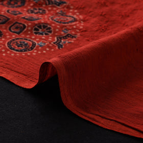 Ajrakh Hand Block Print Natural Dyed Cotton Hakoba Fabric 23