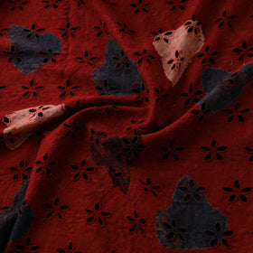 Ajrakh Hand Block Print Natural Dyed Cotton Hakoba Fabric 24