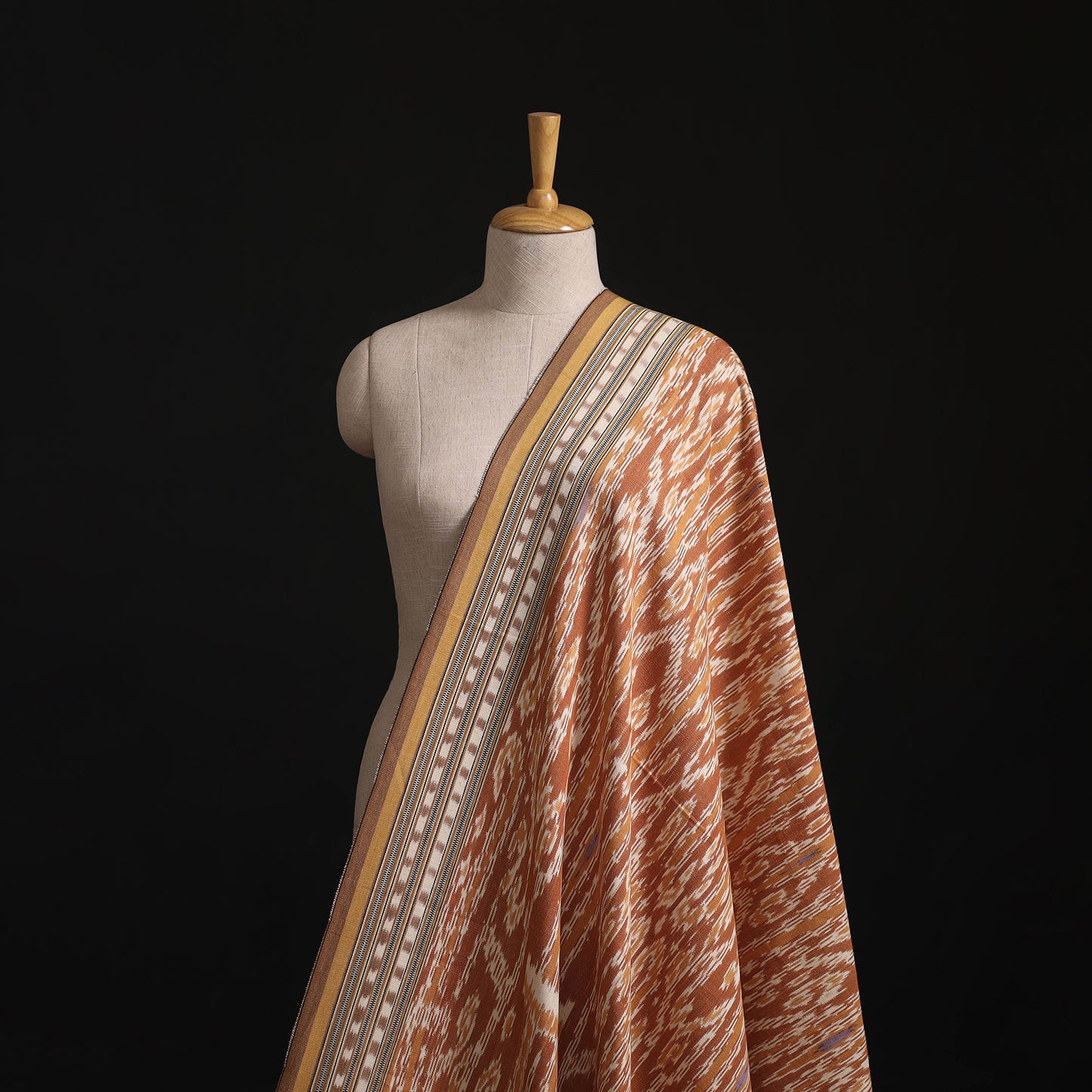 Pochampally Central Asian Ikat Pure Cotton Fabric 09