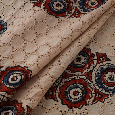 Ajrakh Hand Block Print Natural Dyed Cotton Hakoba Fabric 27